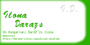 ilona darazs business card